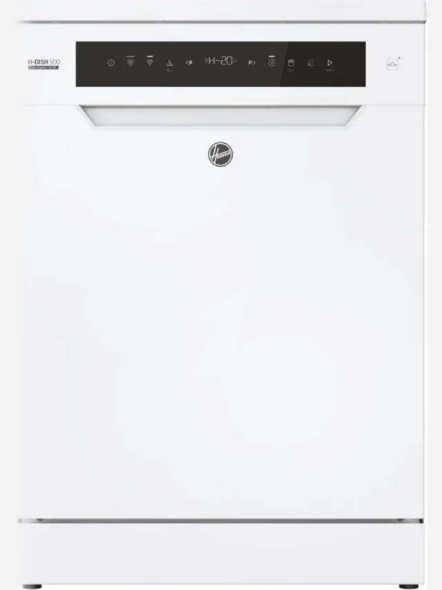 Hoover HF 6C4F0W - Vrijstaande Vaatwasser - 16 Couverts - Energieklass C - Speed-Drive Inverter - Auto open - 44 dB - Wifi - 10 Jaar Garantie op onderdelen Wit