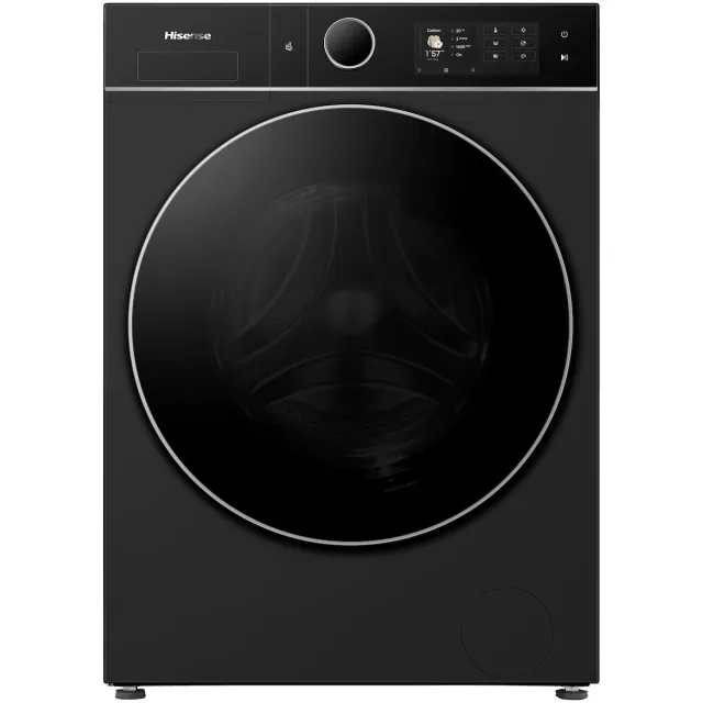 Hisense WD5I1245BBRH/BL was-droogcombinatie 12 kg Zwart