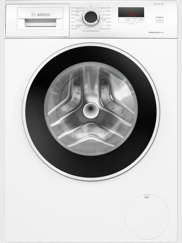 Bosch WGE03209PL - Wasmachine - Wit - Voorlader - 71 dB - A label - 8 kg vulgewicht - 1200 rpm - Poolstalig Display