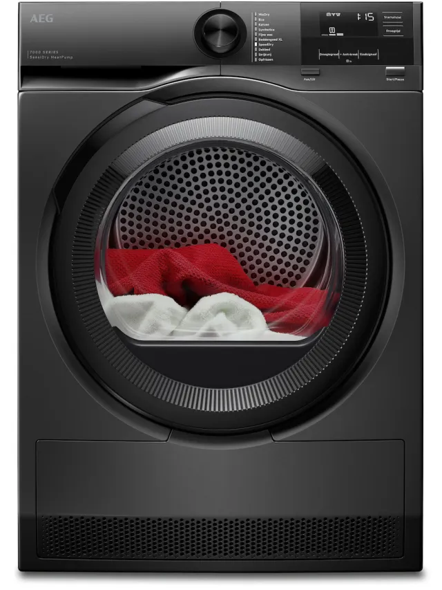 AEG TE7ONYX warmtepompdroger zwart, foto 2