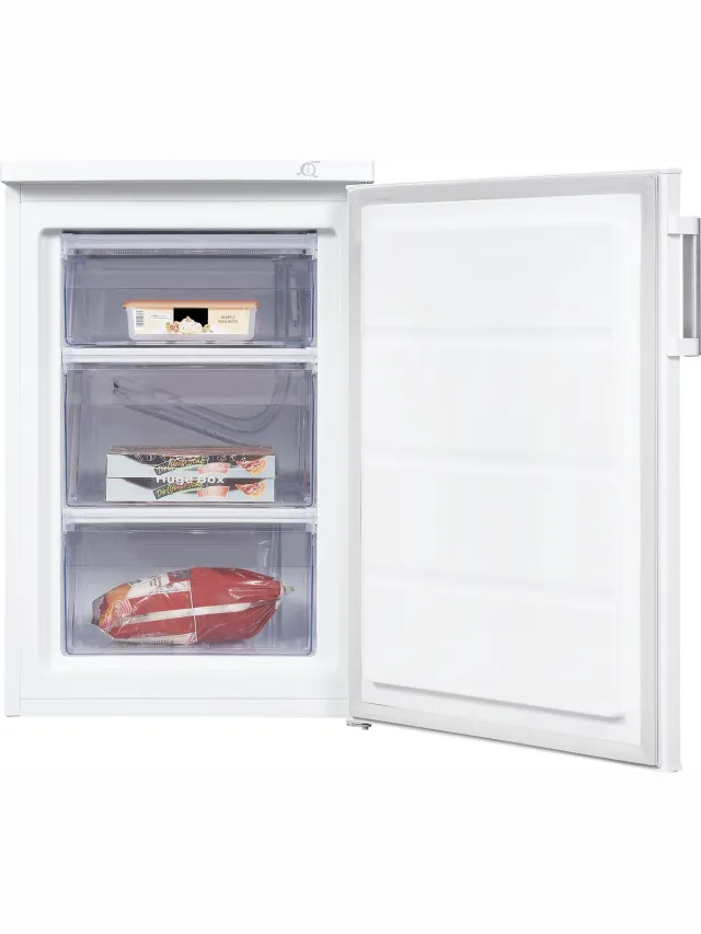 Exquisit GS81-H-010DW - Vriezer Tafelmodel - RVS Handgreep - 3 Laden - 85 Liter - 40dB - Wit