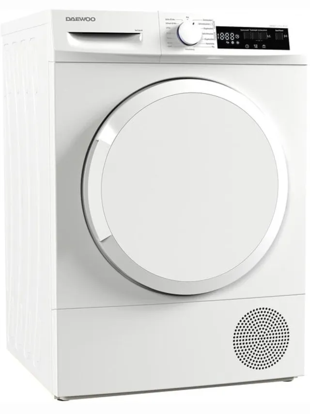 Daew Daewoo T8HT1WA3DE | Warmtepompdroger | 8 kg | C label | Duits Display Wit