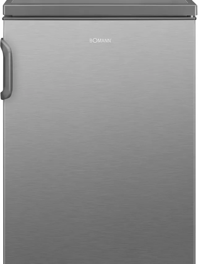 Bomann VS 2195.1 – Tafelmodel Koelkast – 133 Liter – Inox Look – Energieklasse D zilver
