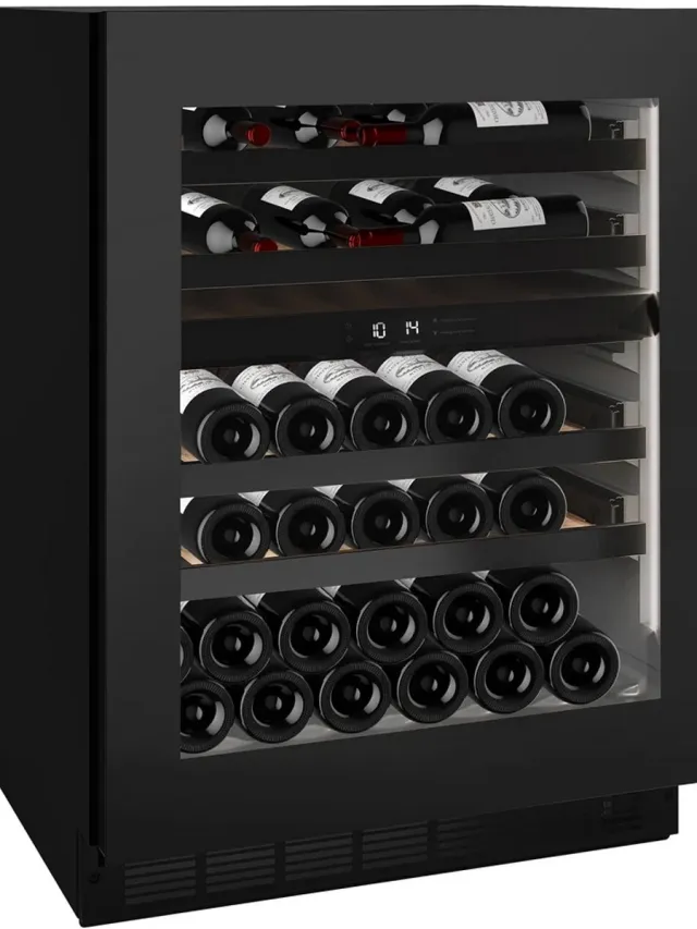 Nestor M Wine NWXS241FN2 - Luxe Wijnkoelkast – Onderbouw of Vrijstaand – 41 Flessen – Dual Zone – Push-Open – Zwart