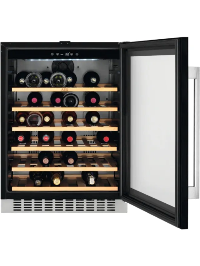 AEG SWE66001DG - Inbouwwijnkoelkast - 42 dB zwart/glas