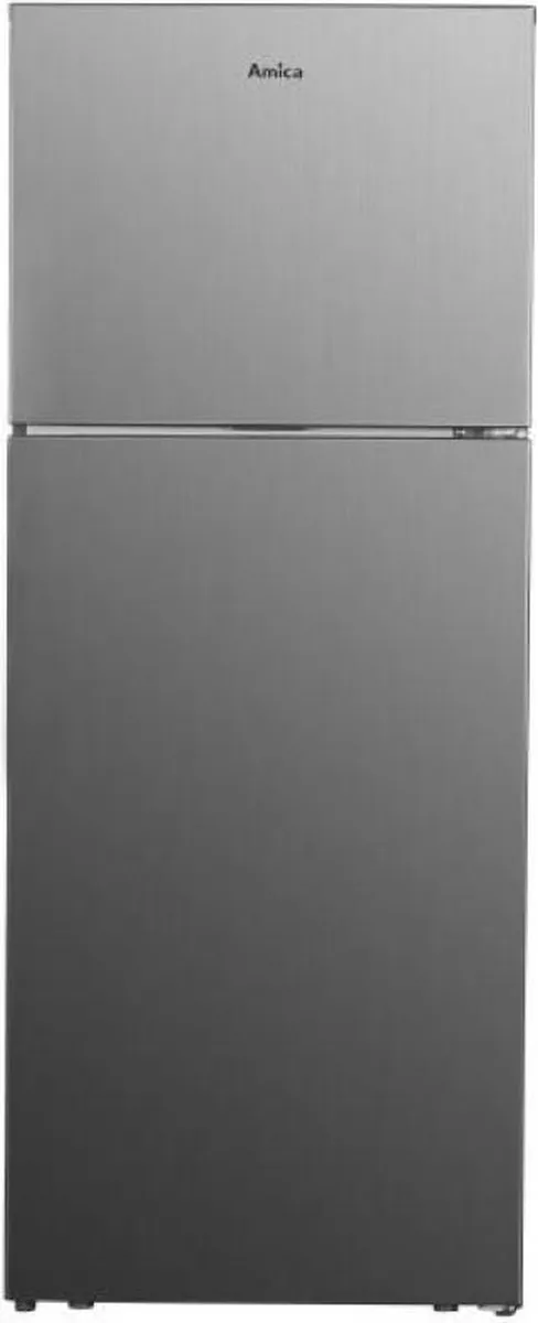 Amica AFN7421X - Koel-vriescombinatie XXL - Inox Look - Total NoFrost - 0°C Freshzone Compartiment - deur omkeerbaar - LED verlichting Roestvrij staal