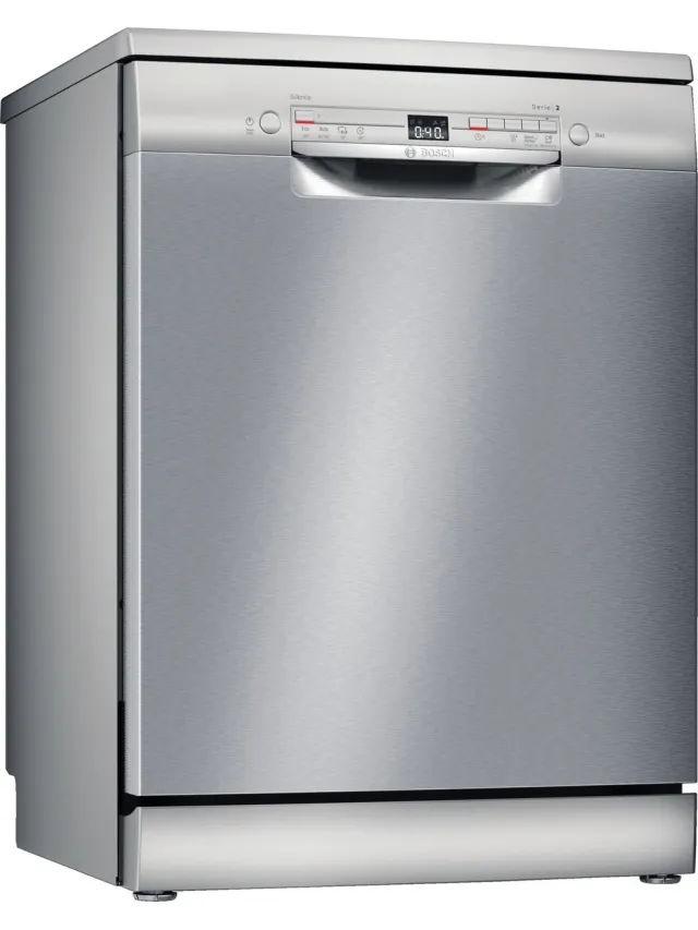 Bosch SGS2HVI20E - Serie 2 - Vrijstaande vaatwasser - 46 dB - 13 couverts - Energielabel E Roestvrijstaal