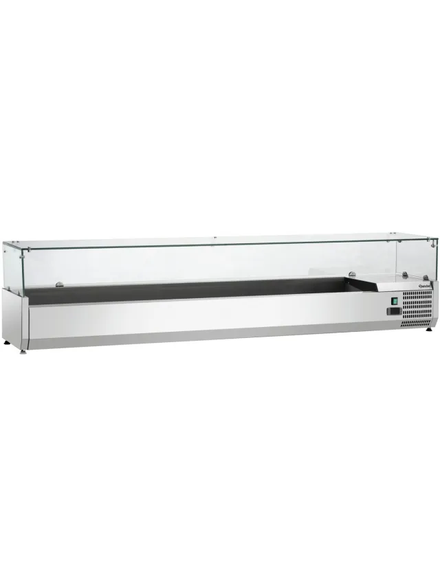 Bartscher Koelopzetvitrine GL3-2001 - Bartscher 110279 rvs