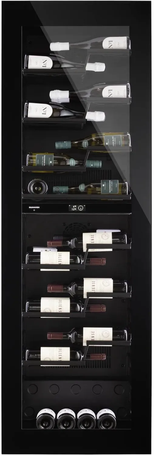 Dunavox Noble-72 Inbouw Wijnkoelkast DVN-72.291DB.TO Nismaat 178 cm Zwart