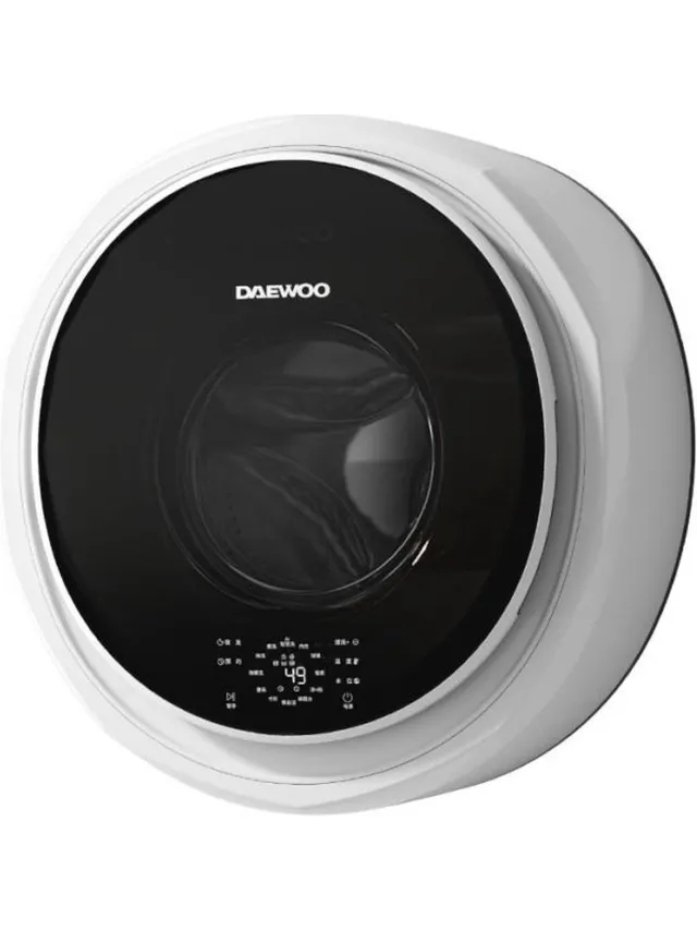 Daewoo Winia DY-BGX05 Mini Wasmachine Met Droogfunctie Voor Chalet Camper Boot Tinyhouse Appartement Kantoor Wit