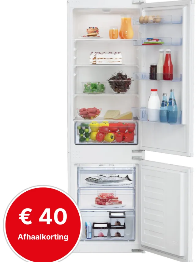 Beko BCHA275K4SN | inbouw koelvriescombinatie | 178 cm | Sleepdeur, foto 2