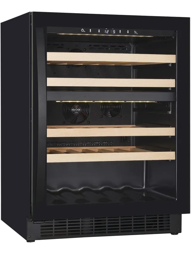 Combisteel Wijnkoelkast 119l Dual Zone - CombiSteel 7525.0010 - Horeca Zwart