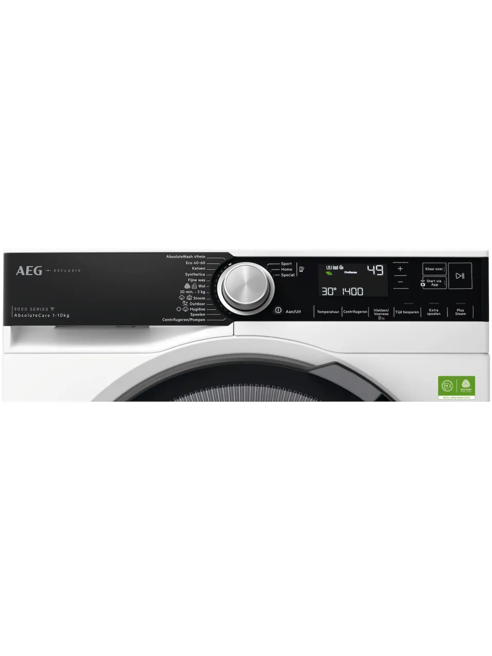 AEG LR97HAMBURG wasmachine voorlader 10 kg wit, foto 2