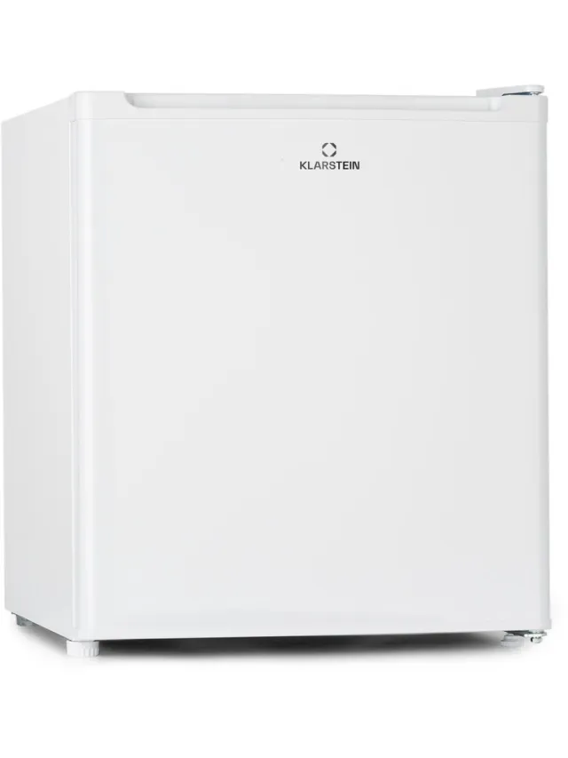 Klarstein Mini Vriezer, klein & Stil, Vrijstaande Vriezer, 33 L Kleine Vriezer, Diepvries met IJsblokjesvorm & IJsschraper, Energiezuinige Vriezers, Compacte Vriezer - Vrieskast Diepvrieskast - voor Keuken - 4-Sterren - Freezer Wit