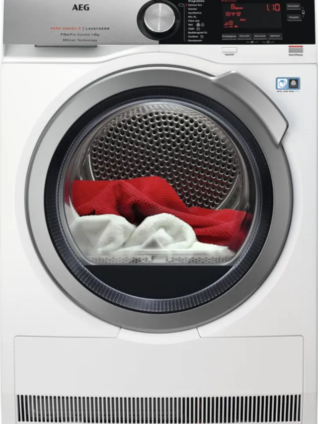 Aeg T9DEN87CC 9000 serie - Wasdroger Warmtepompdroger - 8 kg Wit
