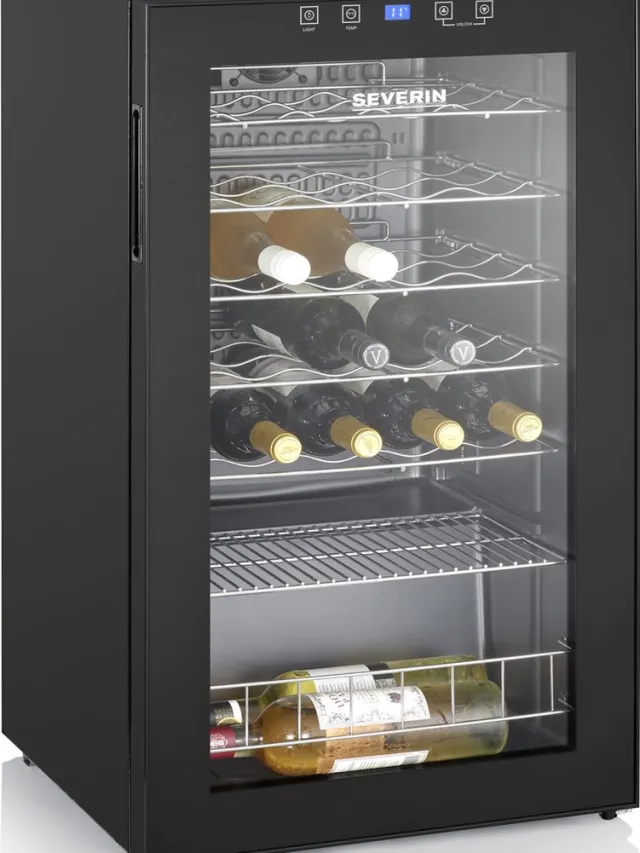 Severin WKS 8908 Wijnklimaatkast – 36 Flessen – 5–18 °C – LED – Stil Zwart 36 flessen 2024 model
