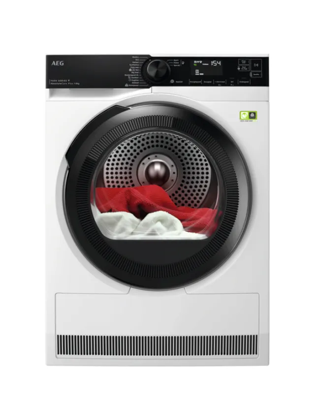 AEG 9000 AbsoluteCare® Plus - Warmtepomp Droger 8 kg TR968B4C Wit