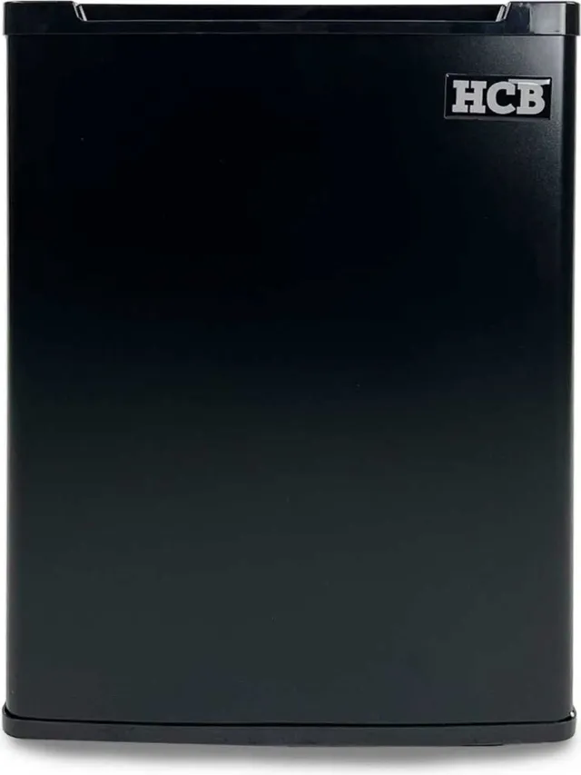 HCB Professionele Horeca Minibar koeling - 40 liter - 230V - Mini Koelkast - Kleine drankenkoelkast - Flessenkoelkast - Bier koelkast - tafelmodel - 43x40x56.5 cm (DxBxH) - 13 kg - Frigo - 1425 Zwart