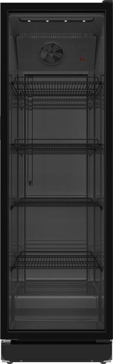Framecool Verticale Flessenkoeler VCB01 - 380 L - Volledig zwart - 2 tot 10 °C - LED verlichting - Slot