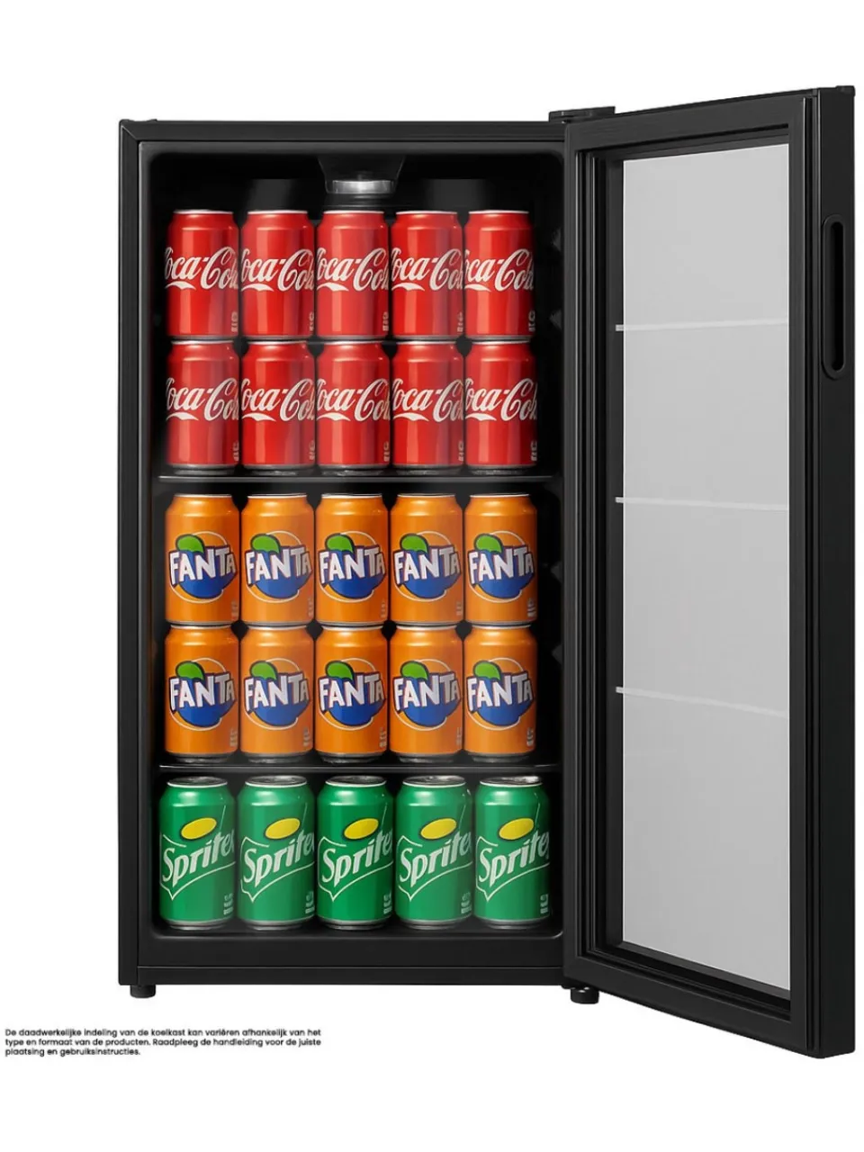 Salora BCT935B koelkast, 93 liter, zwart, foto 2