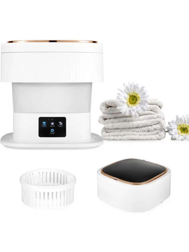 Sello! mini wasmachine – ultrasone reiniging – sterilisatiefunctie grijs