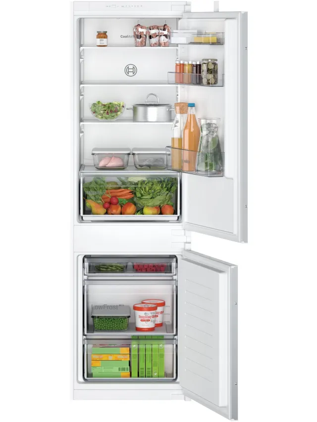 Bosch KIV86NSE0 - Serie 2 - inbouw koel-vriescombinatie - Energielabel E wit