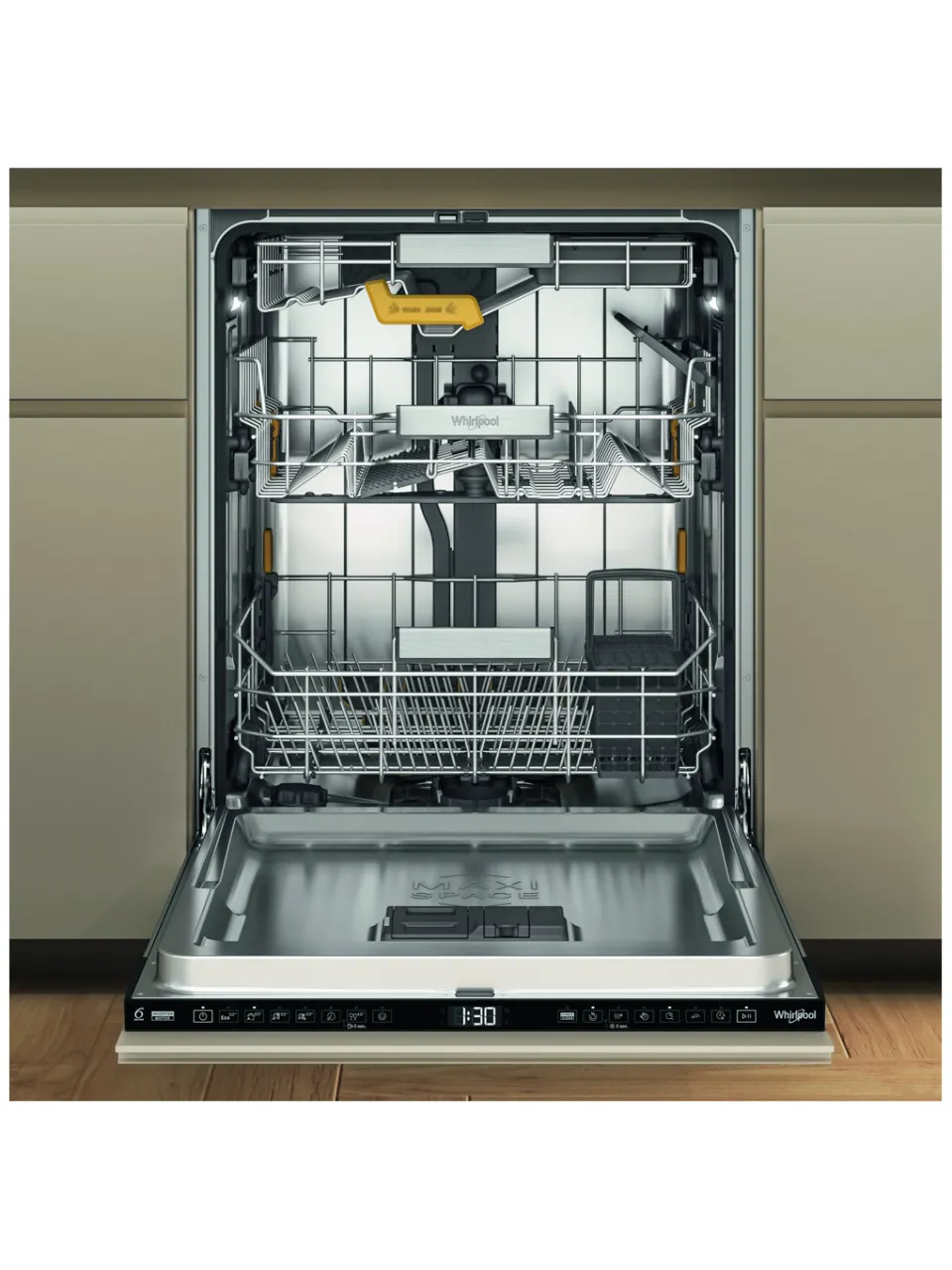 Whirlpool WH8IA115B2M3TUS0 volledig geïntegreerde vaatwasser zwart, foto 3