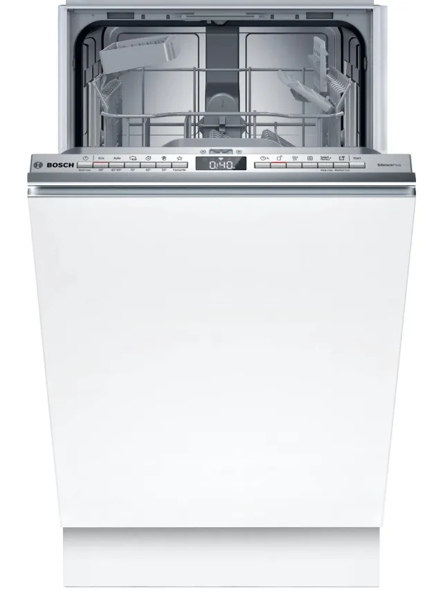 Bosch SPV4HKX10E - Inbouwvaatwasser - Volledig geïntegreerd - RVS - 44 dB - 10 Couverts - E label Niet van toepassing