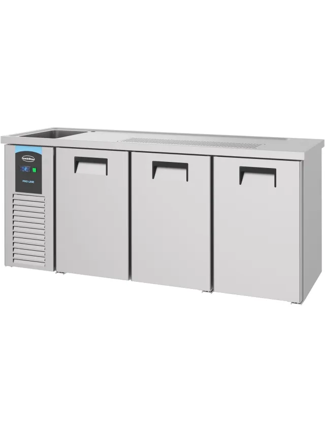 Bierkoeler 3 Deuren 1L - Combisteel - 7489.5335 - Horeca & Professioneel grijs