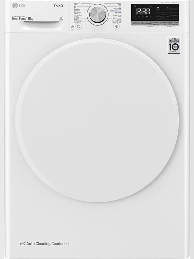 Lg RH80V5AV0N - Warmtepomdroger - 8 kg Wit