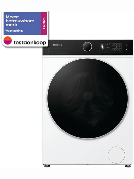 Hisense WF5I1045BWQ wasmachine, 10,5 kg voorlader wit, foto 4