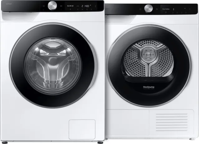 Samsung WW90DG6U85LK AI Wash + Samsung DV90DG6845LKU3 AI Dry
