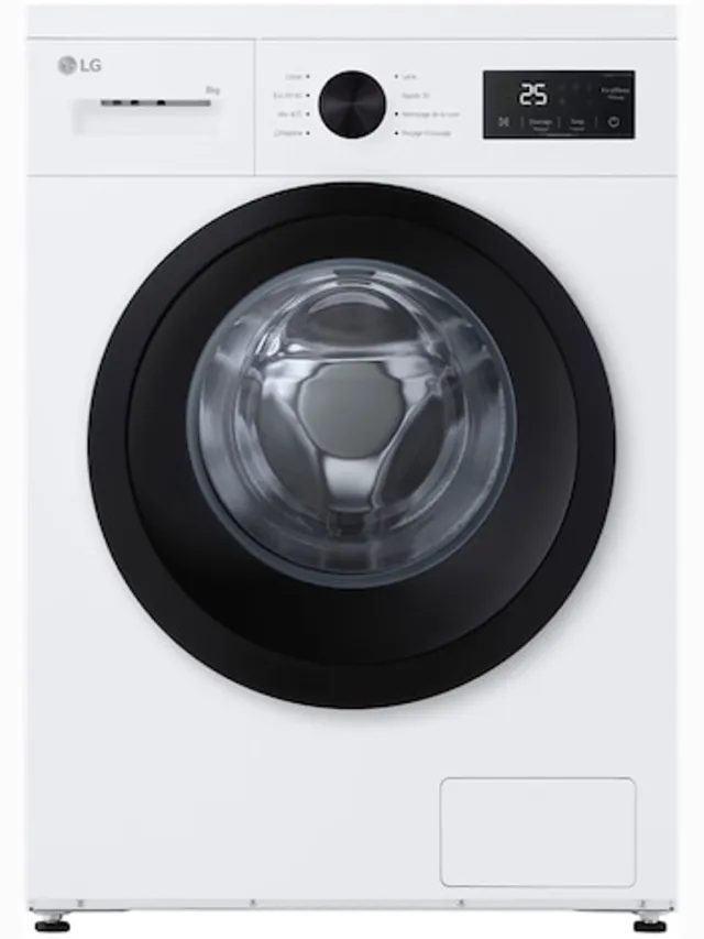 LG F84N15WHSB | Wasmachine | 8 kg | Steam™ | 6 motion direct drive™ | Franse Display Wit