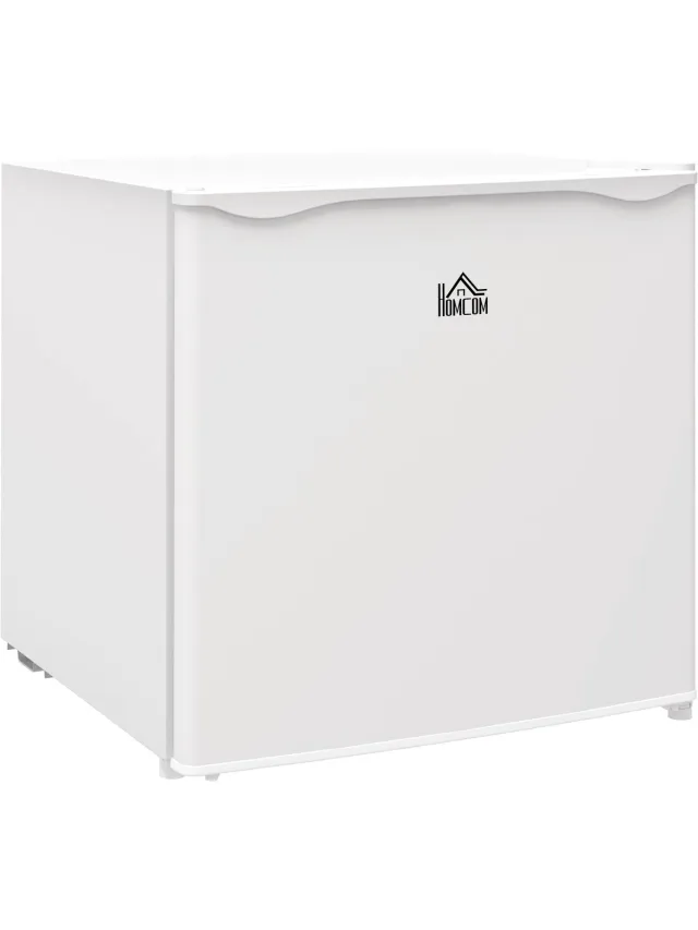 Homcom Mini-Gefrierschrank-Stahl, Kunststoff-47L x 44,2B x 48,8H cm-Weiß