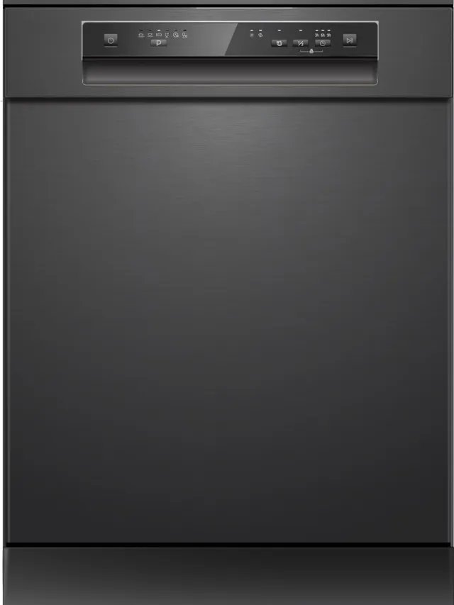 Everglades EVDW61451BB vrijstaande vaatwasser, 14 couverts Zwart