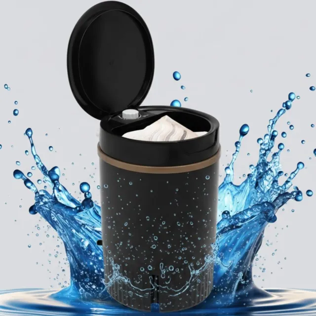 NBAP® Mini Wasmachine met Centrifuge - Voor Kleine Wasgoed - Meerdere Programma's - Zwart