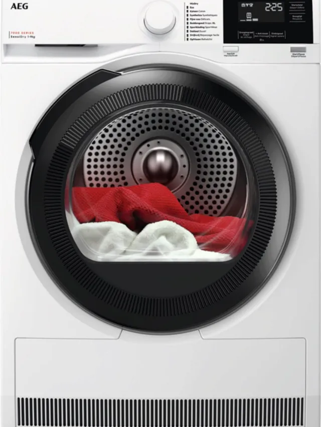 Aeg TR79CG34B 7000 SensiDry® - Warmtepomp Droogkast - 9 kg - NL/FR Wit