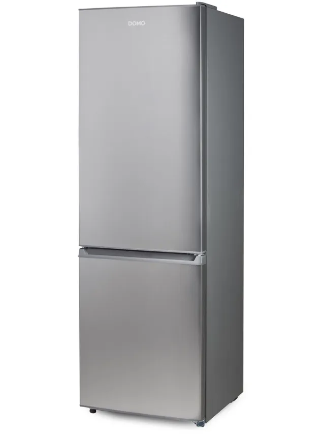 Domo DO91336C koel-vriescombinatie 310 liter, no frost Inox