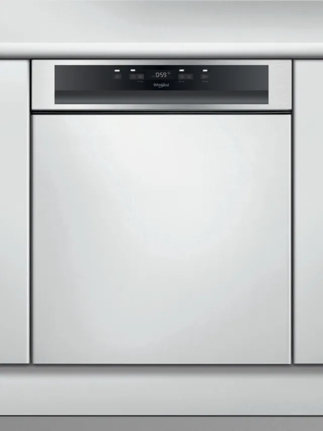 Whirlpool WBC 3C34 P X - Half integreerbare vaatwasser Roestvrijstaal