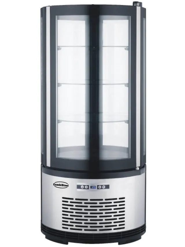 Combisteel Koelvitrine 100L Grijs; Zwart