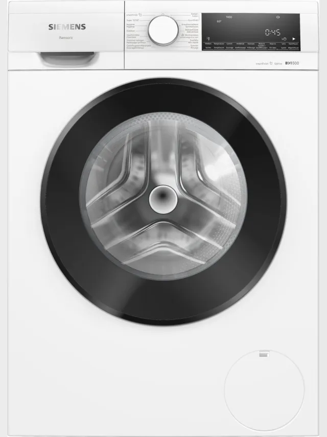 Siemens WG44G2ZMFG - iQ500 - Wasmachine - 9 kg - 1400 rpm - Energielabel A - smartFinish: vermindert kreukels tot 50% - speedPack L: verkort wasprogramma's met varioSpeed - NL/FR Wit