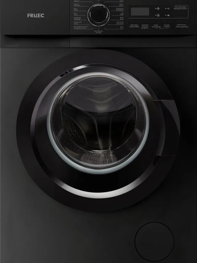 Frilec KOBLENZ8214WA-030B - Wasmachine - A label - 8 Kilo - Stoomprogramma - 5 Jaar Garantie - 1400 toeren - Zwart