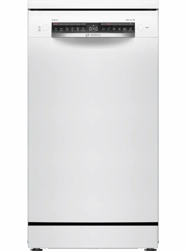 Bosch SPS4EMW61E Serie 4 vrijstaande vaatwasser, wit