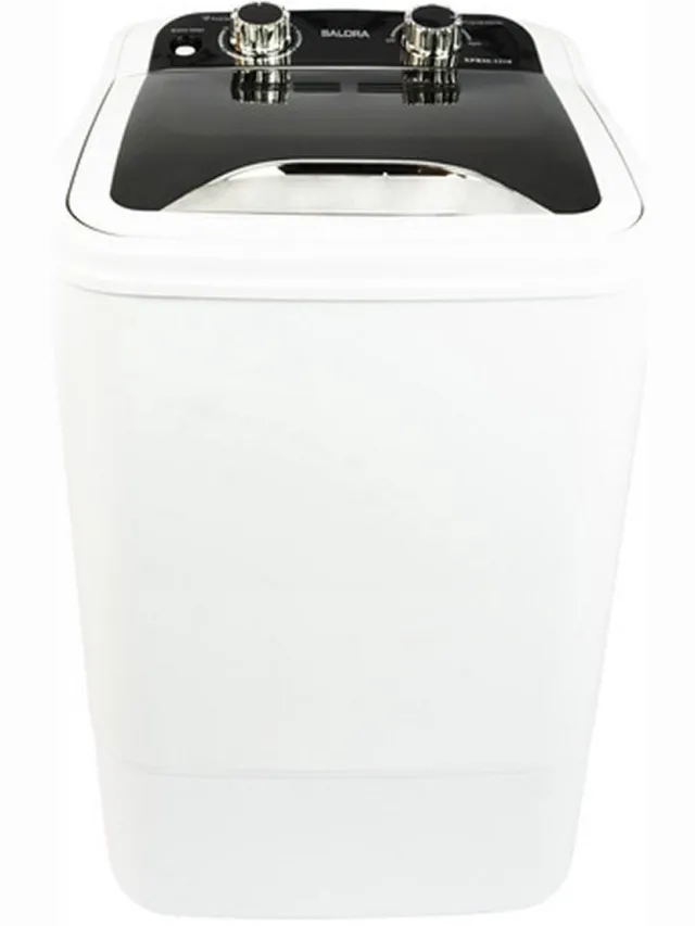 Salora WMR5350 - Mini wasmachine - Compact wasmachine - Kleine wasmachine - Studenten wasmachine - Wit