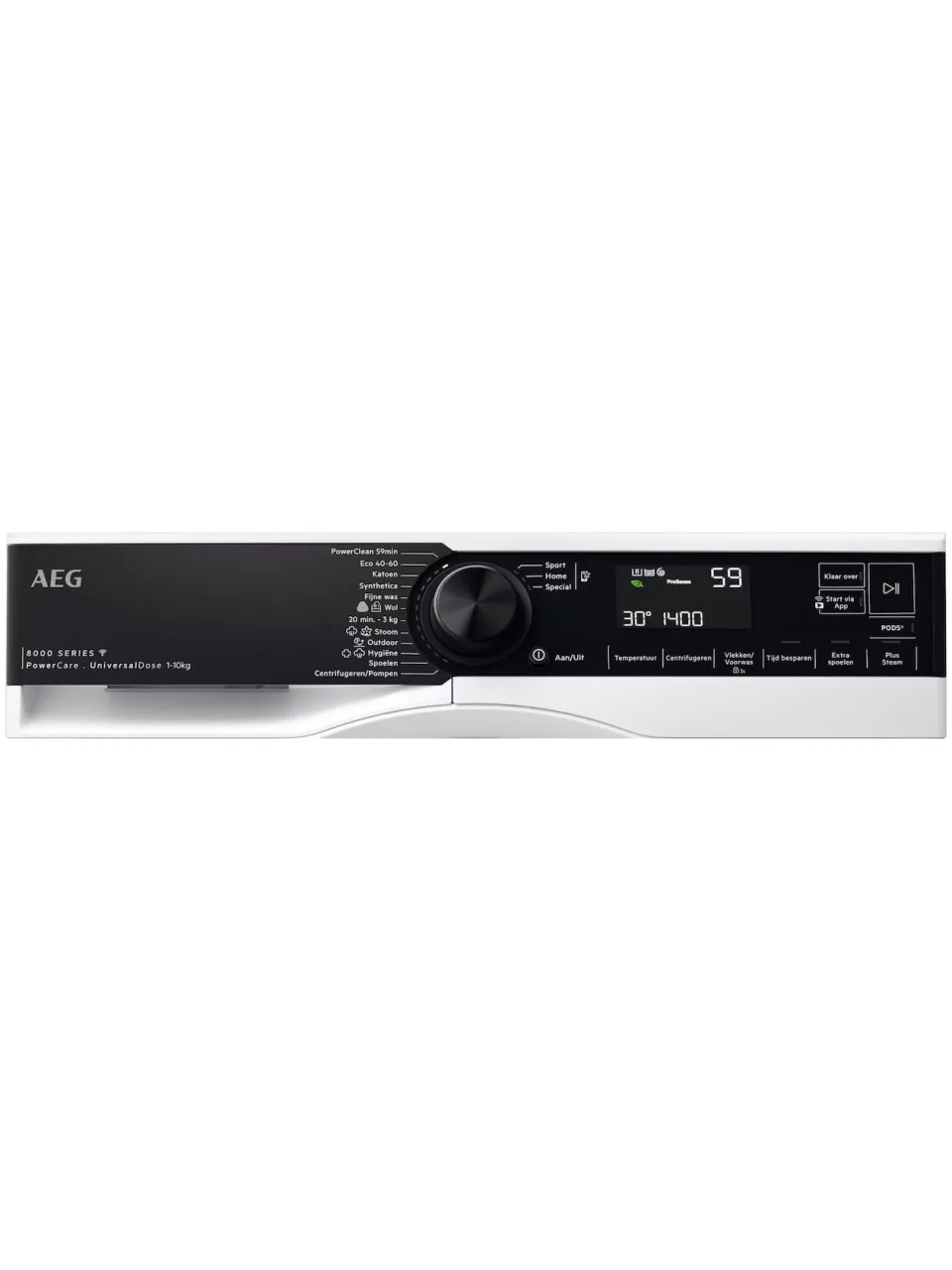 AEG LR86XDOSE wasmachine voorlader wit, foto 2