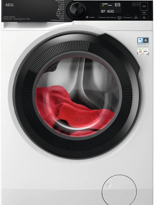 AEG LR7696UD4 7000 Serie ProSteam UniversalDose - Wasmachine - Energielabel A - 1600 toeren - 9 kg Wit