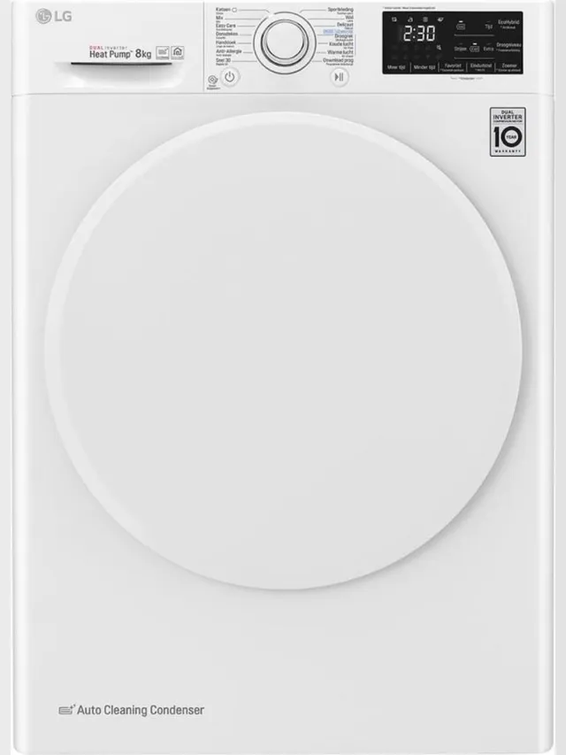 Lg RH80V5AV0Q Warmtepomp droger Wit