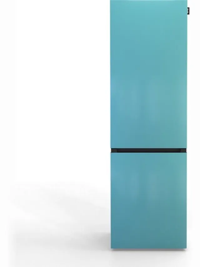 Nunki Large Combi NFA – Koel-vriescombinatie – No Frost – A-klasse – 304 liter – Front Sky Blue Gloss Hemelsblauw, Zwart