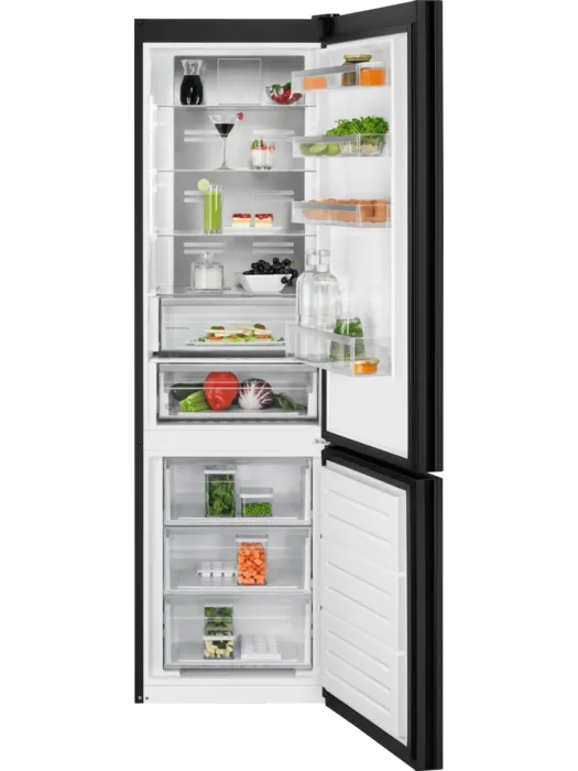 AEG 8000 serie Cooling 360° - Koel/vrieskast vrijstaand 201 cm zwart mat glas ORC8M361DT
