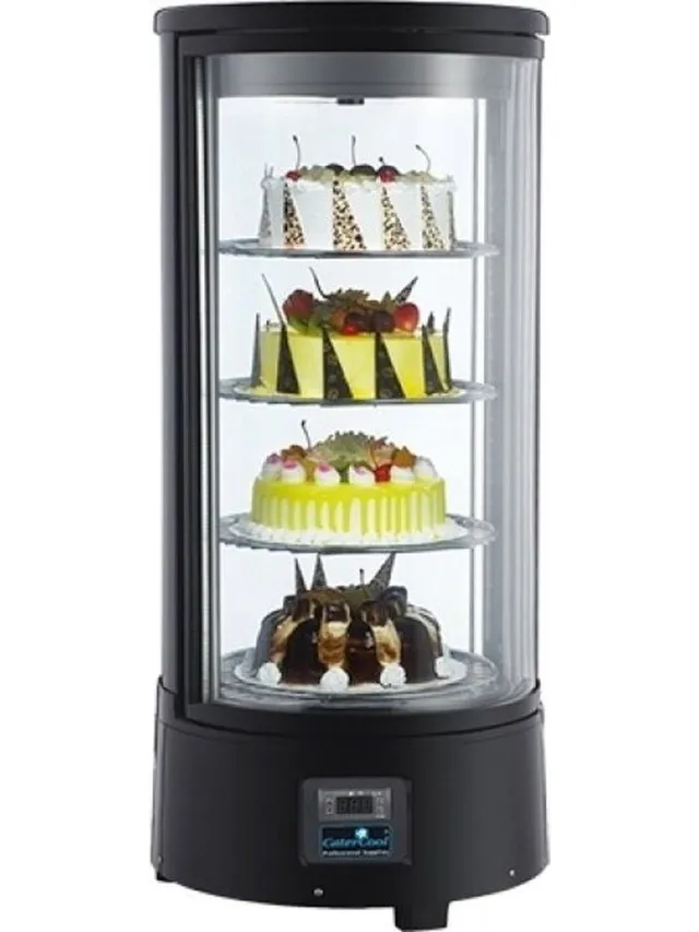 CaterCool Gekoelde Gebaksvitrine - 72 liter - Zwart